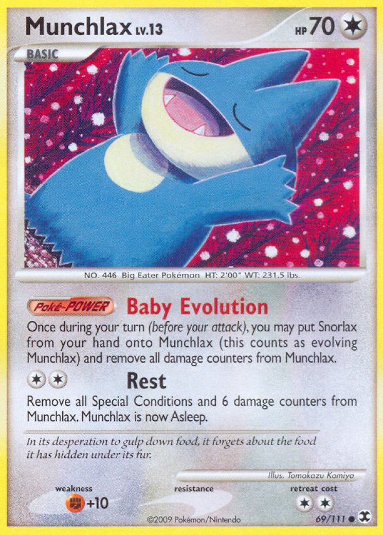 ゴンベ Munchlax 069/090 時の果ての絆 Pt2 ベイビィしんか Munchlax (69) 69/111 Price 2026 | Rising Rivals