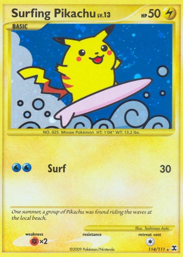 Surfing Pikachu