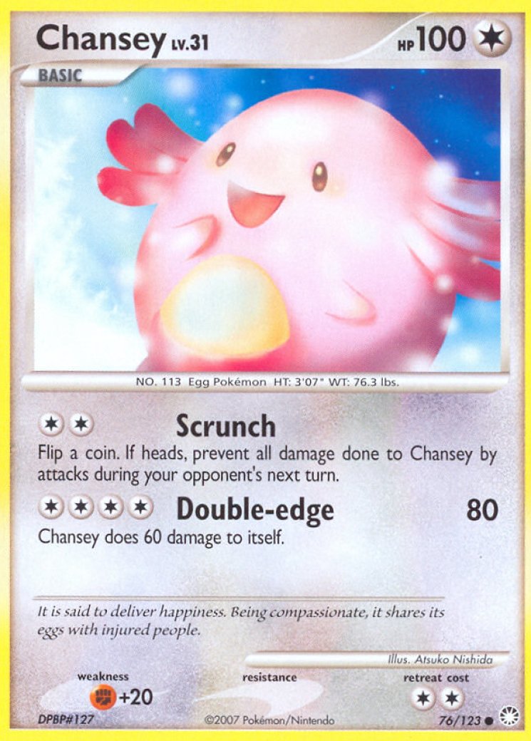 how much is chansey pokemon card worth holographic value Chansey edge (80) Chansey does 80 damage to itself. The Most Valuable Chansey Cards