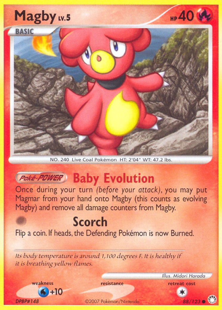 magby pokemon card value #186 IR Paradox Rift - Extended Artwork Pokmon Display Case [Water] x2 Retreat Cost Magby 2004 EX: Team Rocket
