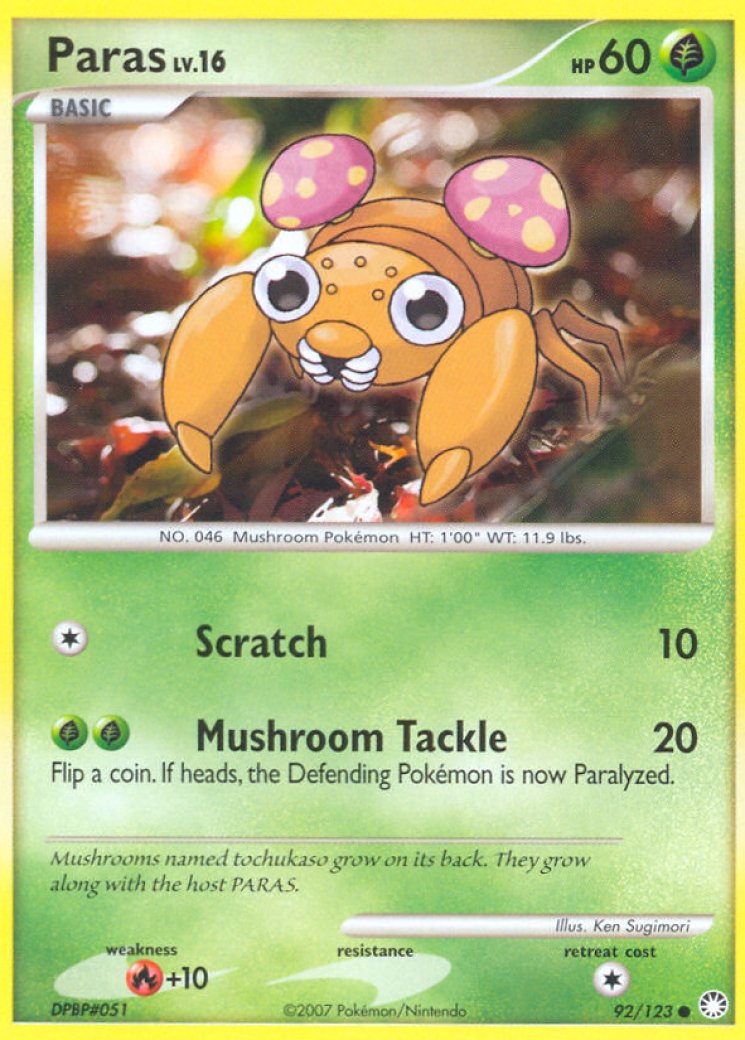 paras pokemon card price POKÉMON GAME s10a 001/071 C Parallel The Defending Pokemon is now Asleep. Paras Reverse - Darkness Ablaze