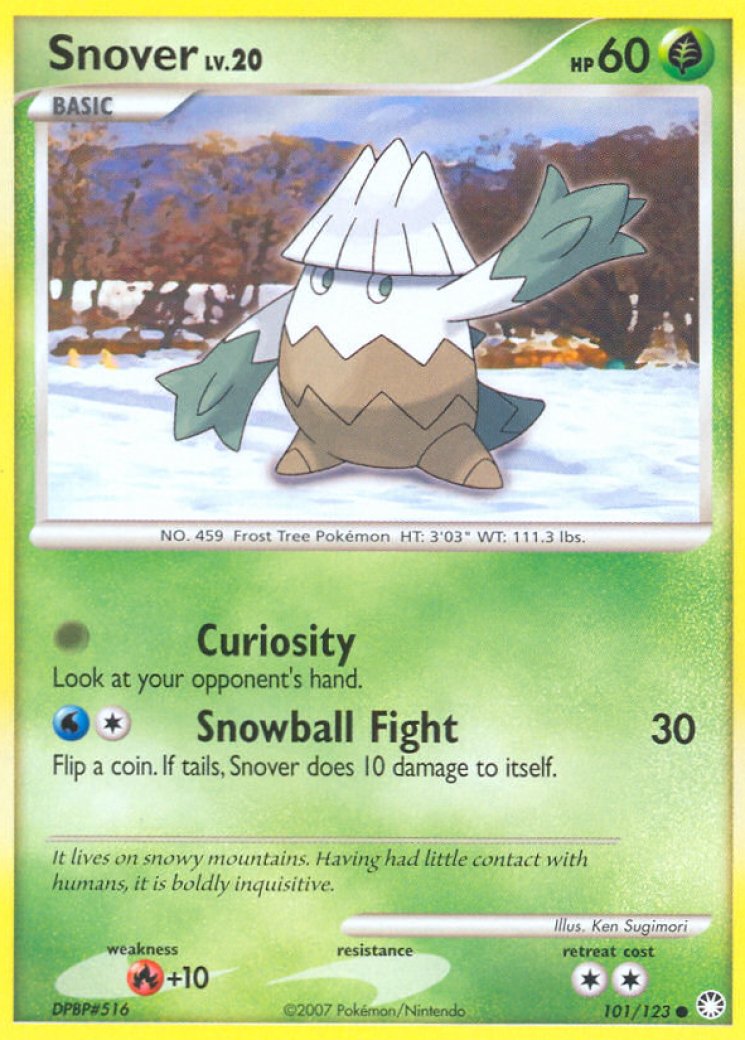 snover pokemon card (100/091) Features Snover Snover 059 SV10 Destined Rivals