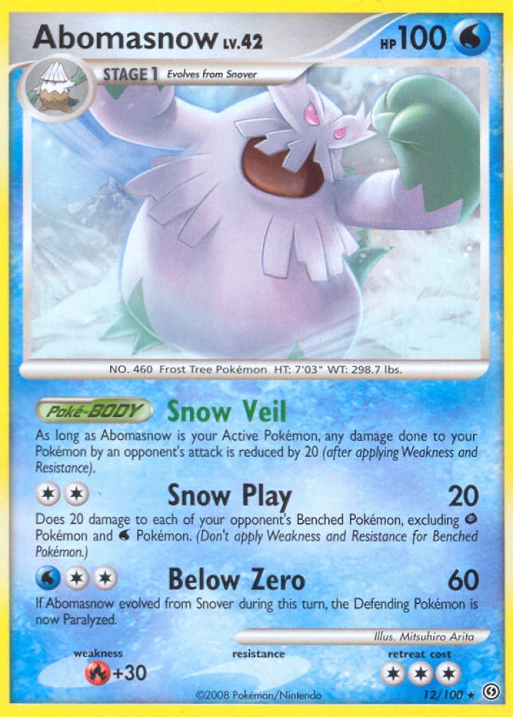 pokemon mega abomasnow ex card (036/132) GoldenFishGames adult Color Mega Abomasnow EX pulled in