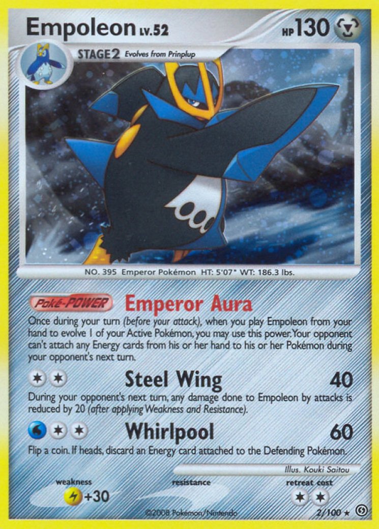 empoleon v pokemon card value EMPOLEON V 040/163- BATTLE STYLES POKEMON CARD- MINT- PACK FRESH