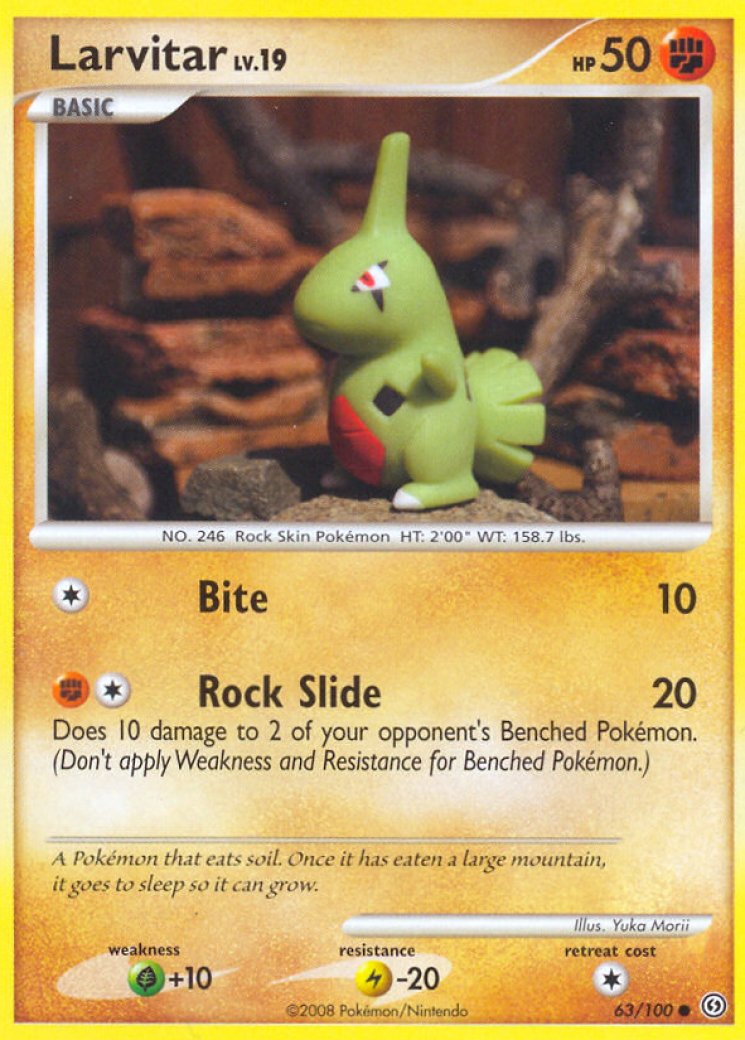 larvitar pokemon card value Amazon.com: Pokemon - Larvitar (41/124) main image 1