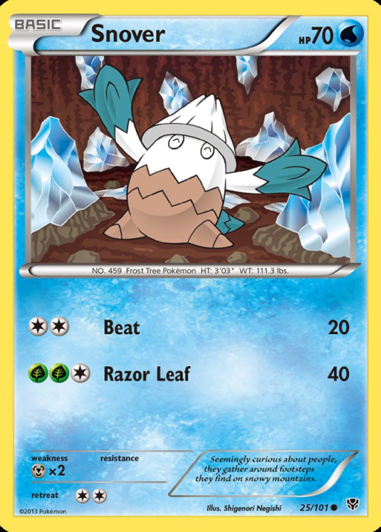 snover pokemon card value - (39/162) - XY Breakthrough 90 Stage Snover Pokmon Cards Values -