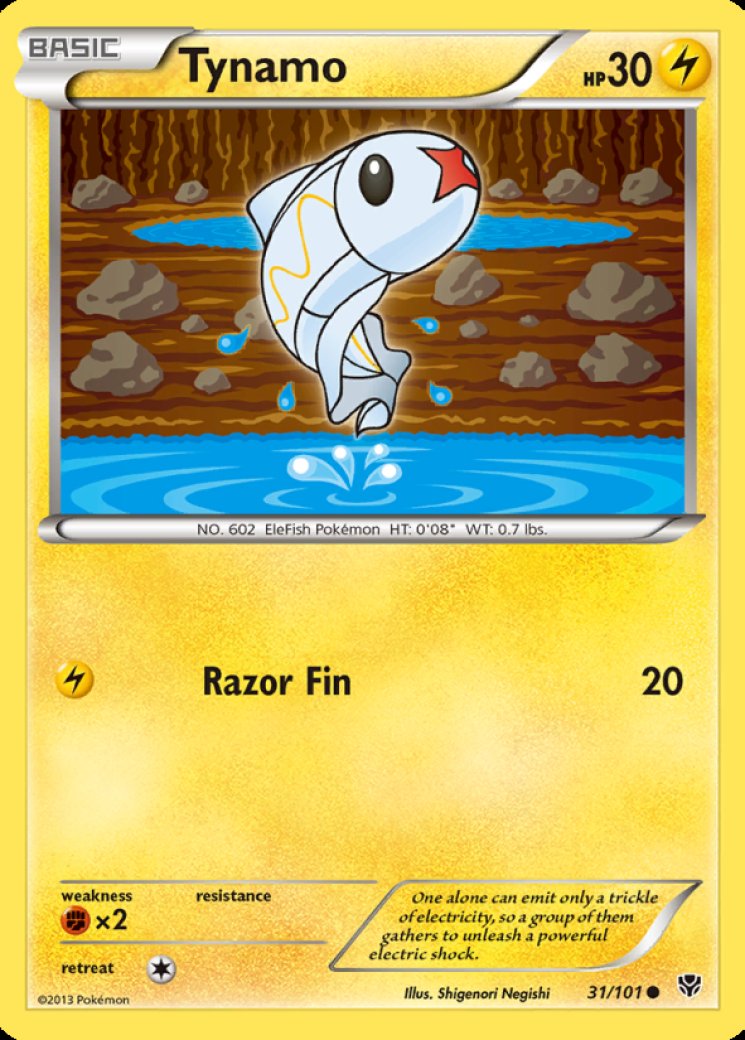 tynamo pokemon card price Amazon.com: Pokemon - Tynamo (45/108) - BW main image 1