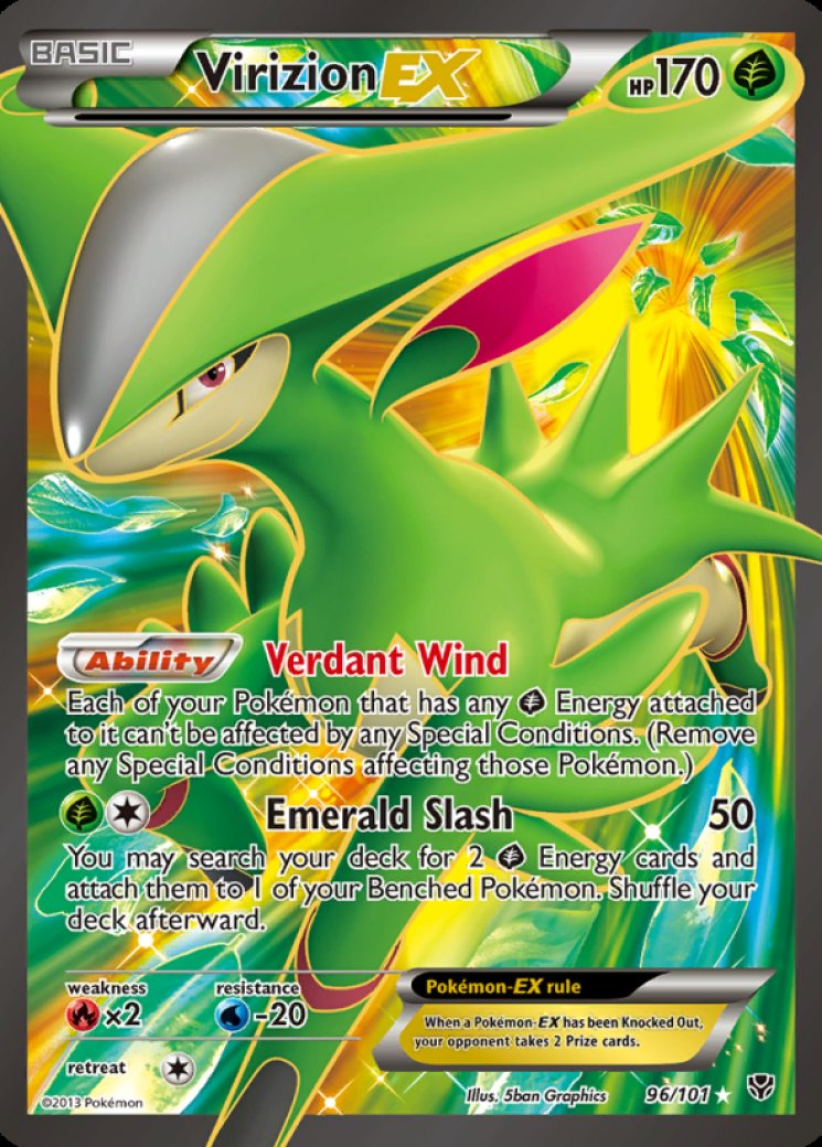 Virizion EX (Full Art) 96/101 Price 2026 | Plasma Blast