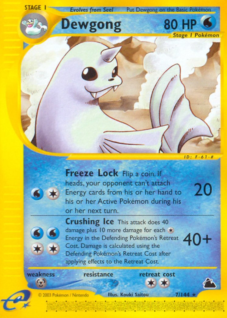 dewgong pokemon card price Over the Brick Pokmon Colorless Artist Mistys Dewgong - Rare Trainer