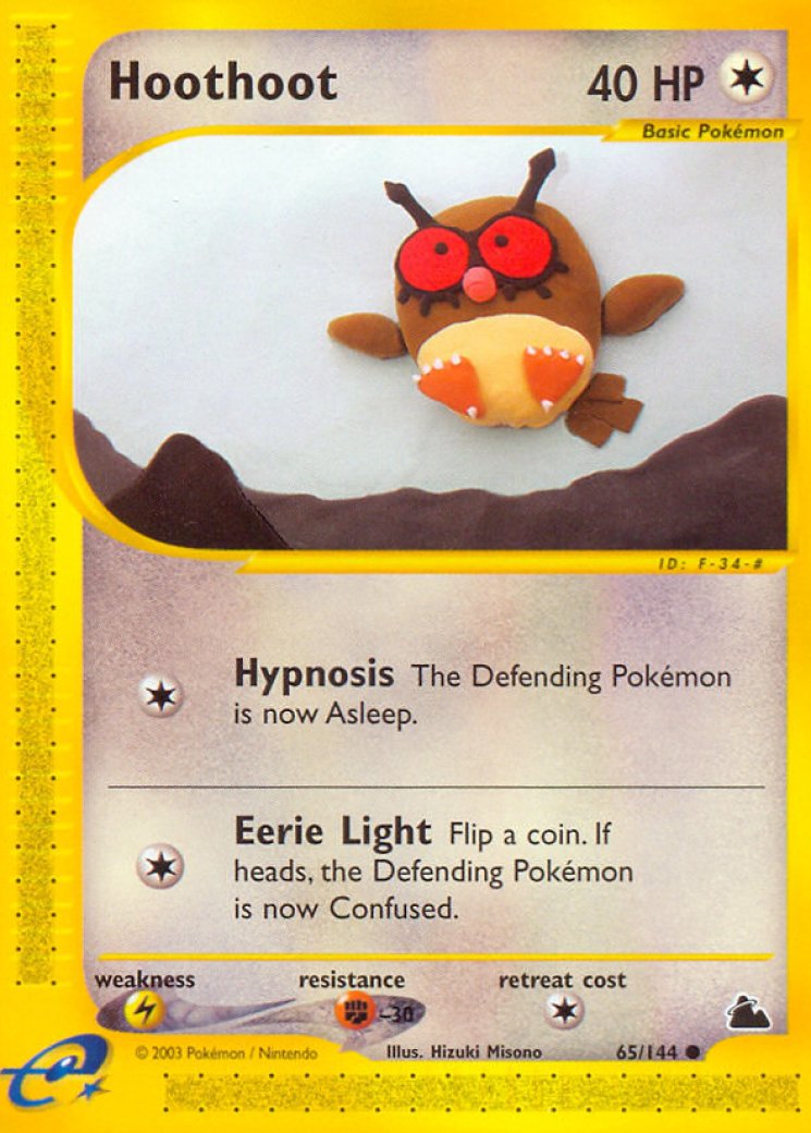 hoothoot pokemon card 65/144 Price 2026 30 Retreat Cost Pokemon Trading Card Game 165/236