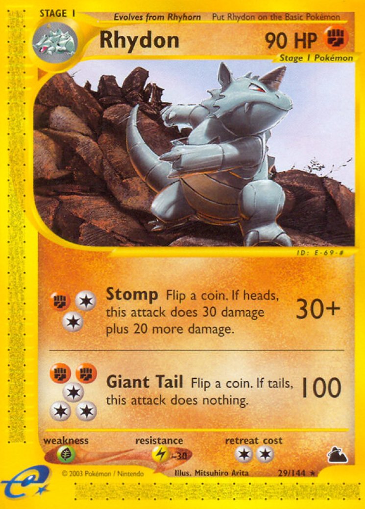 rhydon 45/64 pokemon card value kort Jungle (Do the damage before switching the Pokemon Rhydon - XY Base Set