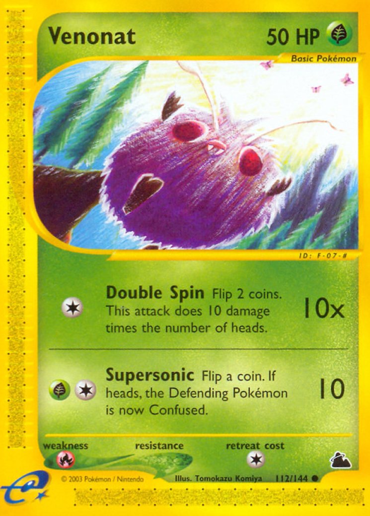 venonat pokemon card value 97/130 Base Set 2 Unlimited Edition Common Near Mint Pokmon Hit Points60 HP Form Venonat #116 Prices | Pokemon