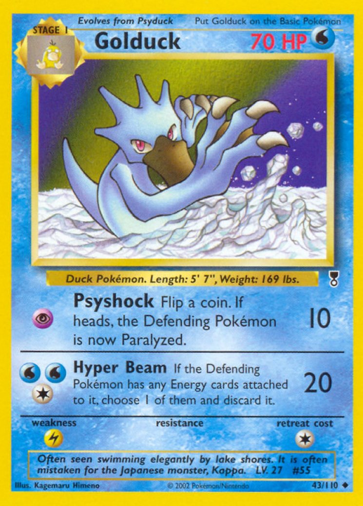 dark golduck pokemon card price 35/109 2004 CGC 9.5 This Pokmon is both Water Darkness type Dark Golduck 37/82 Team Rocket
