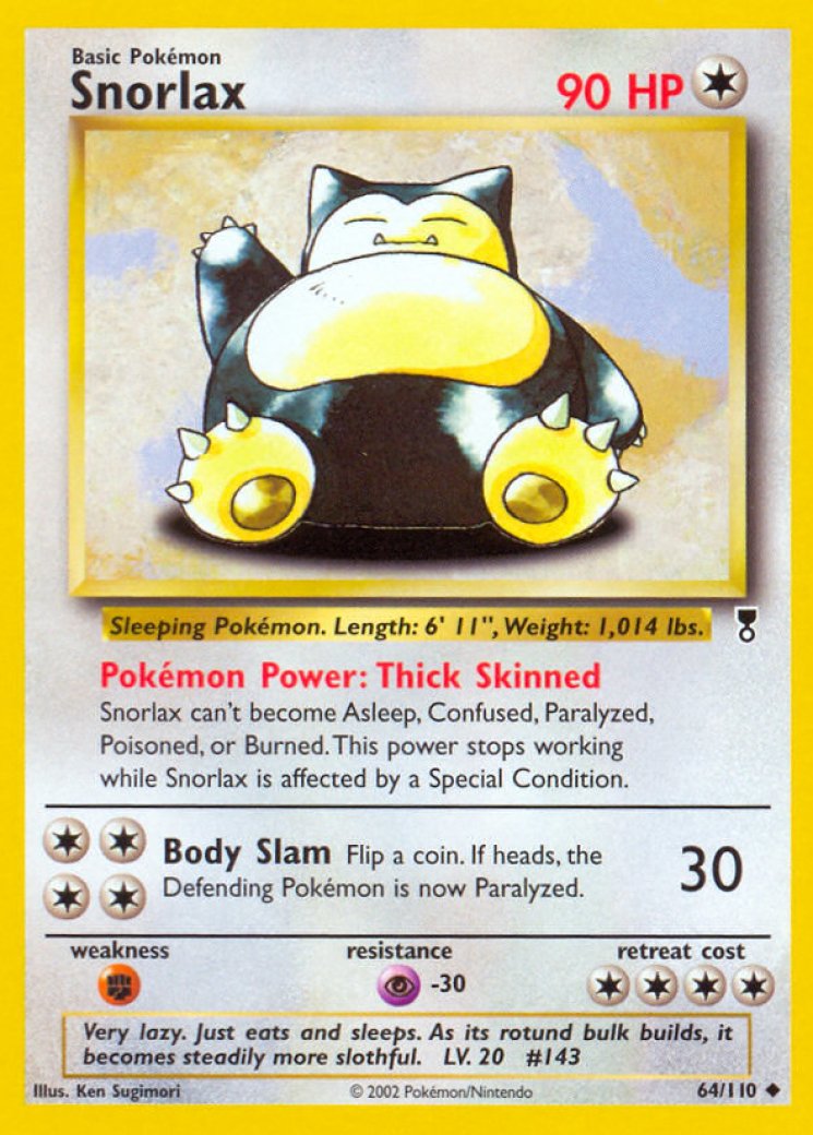 snorlax pokemon card $15000 Amazon.com: Pokemon- Snorlax SVP 051 - Pokemon 151 Black Star Promo - English - Full Art