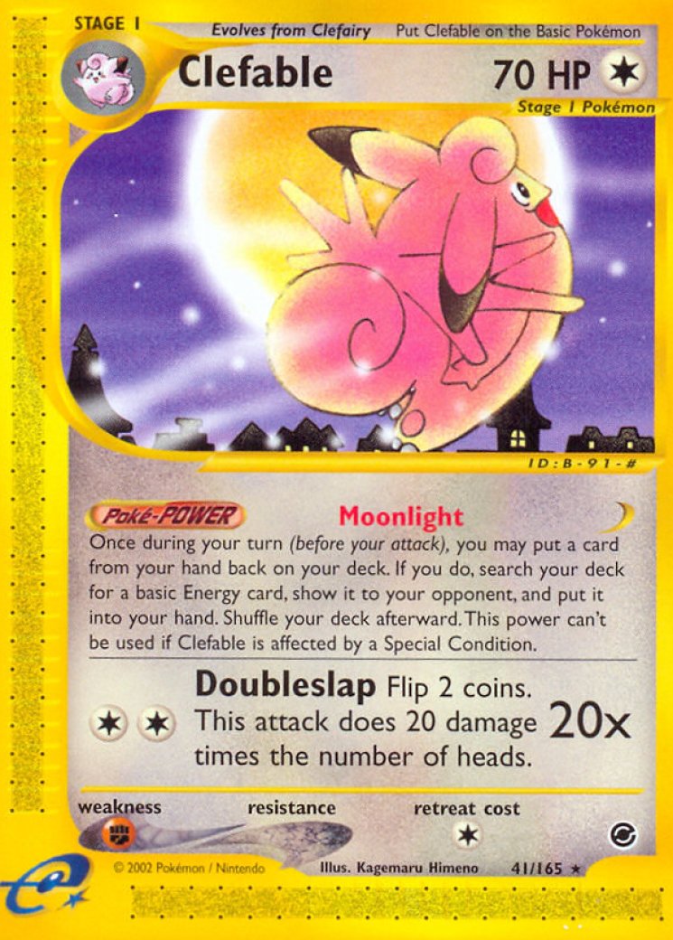 clefable pokemon card value Clefable (41) 41/165 Price 2026
