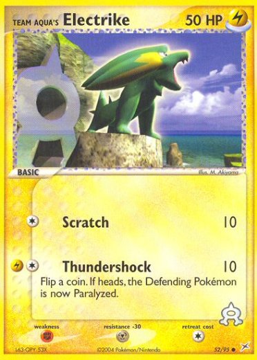 Team Aqua's Electrike - 52/95