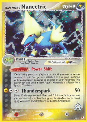 Team Aqua's Manectric - 4/95