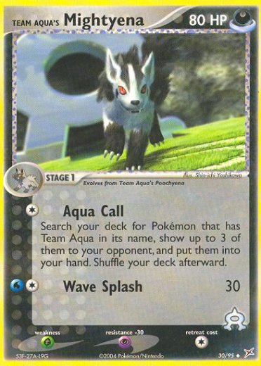 Team Aqua's Mightyena - 30/95