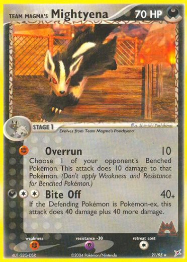 Team Magma's Mightyena - 21/95