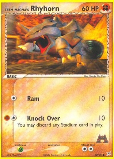 Team Magma's Rhyhorn - 68/95