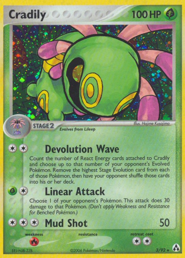cradily pokemon card value Cradily 3/92 Price 2026