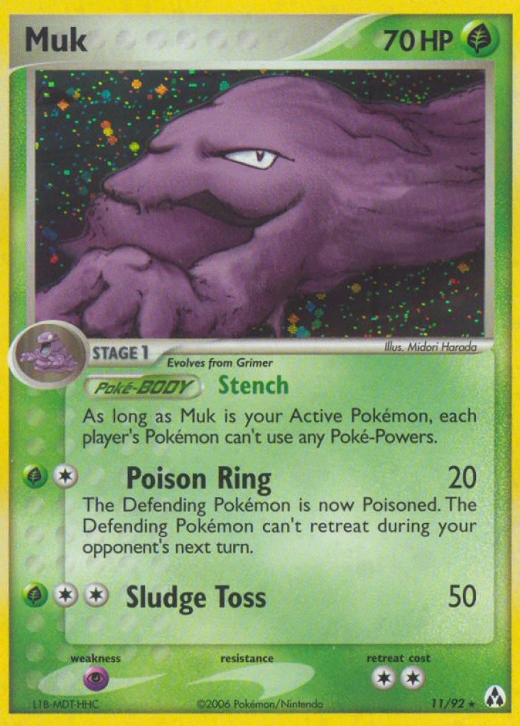 muk holographic pokemon card Street Fighter Series 1 Trading Cards main image 1