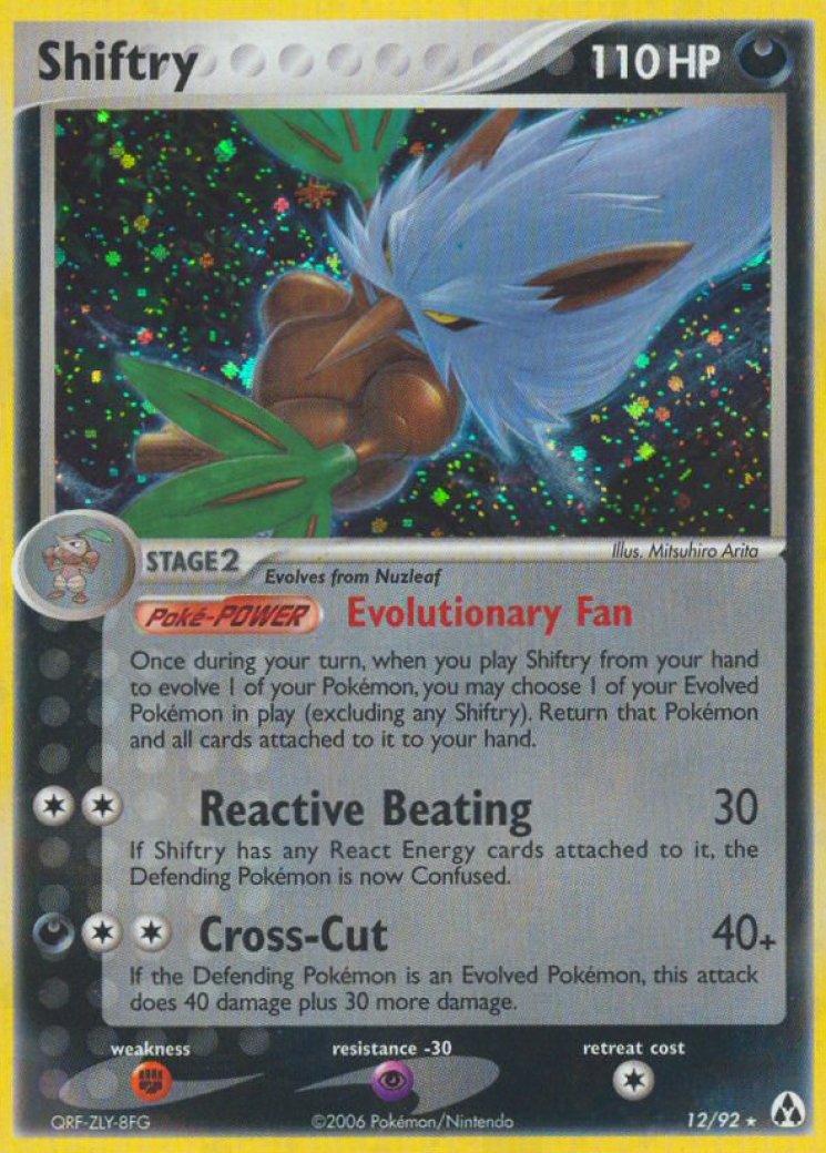 shiny shiftry pokemon card 013/196 - Lost Origin - Evolution 3 Set Evolves from Nuzleaf Shiftry Hidden Legends (Pokmon)
