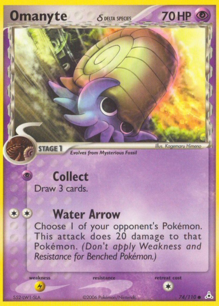 omanyte pokemon card value (Genetic Apex #81/226, 2-Diamonds) you may flip a coin Old Omanyte, real or fake?