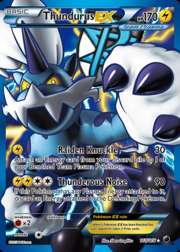 Thundurus EX (Team Plasma) (110 Full Art)