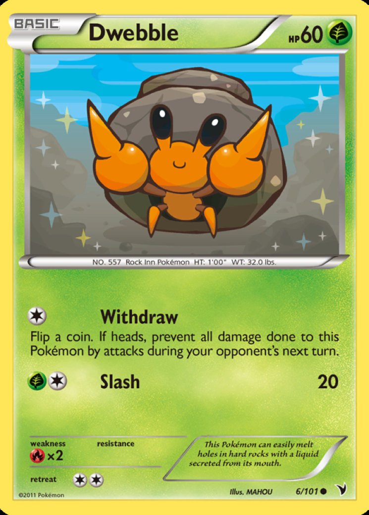 dwebble pokemon card Luxray ex SR 118/101