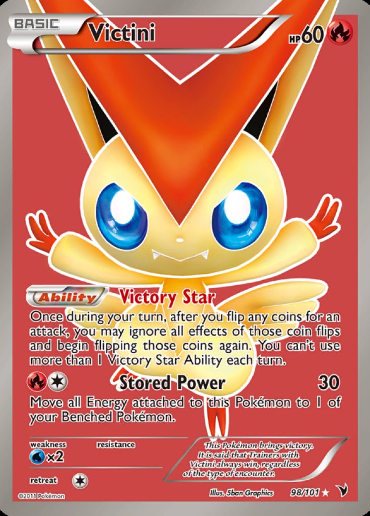 Victini (98 Full Art) 98/101 Price 2026 | Noble Victories