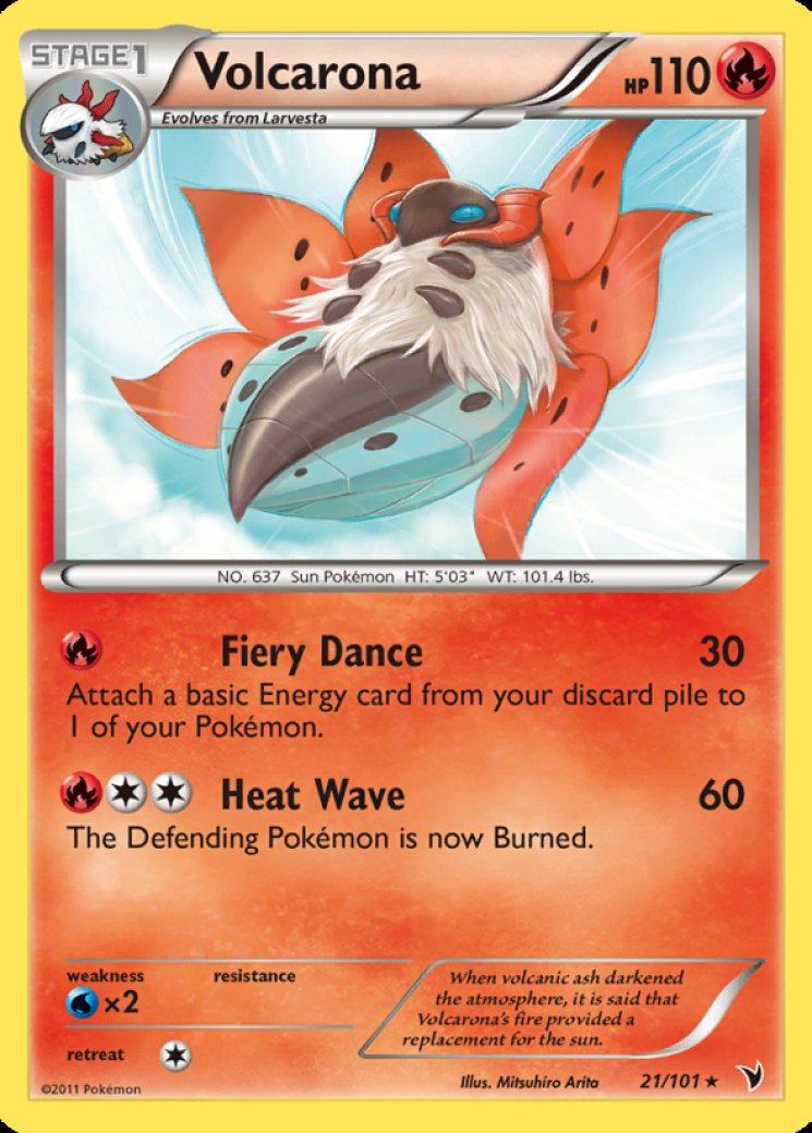 volcarona pokemon card value stage 1 Volcarona 21/101 Price 2026