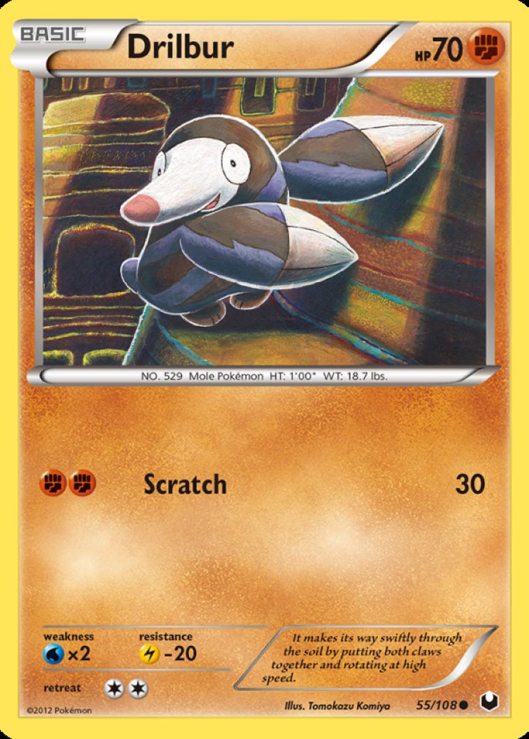 drilbur pokemon card value - 091/185 - Vivid Voltage Colorless Artist Drilbur Card Prices & Value