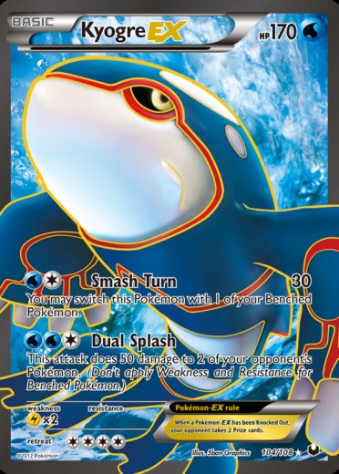 Kyogre EX (104 Full Art)