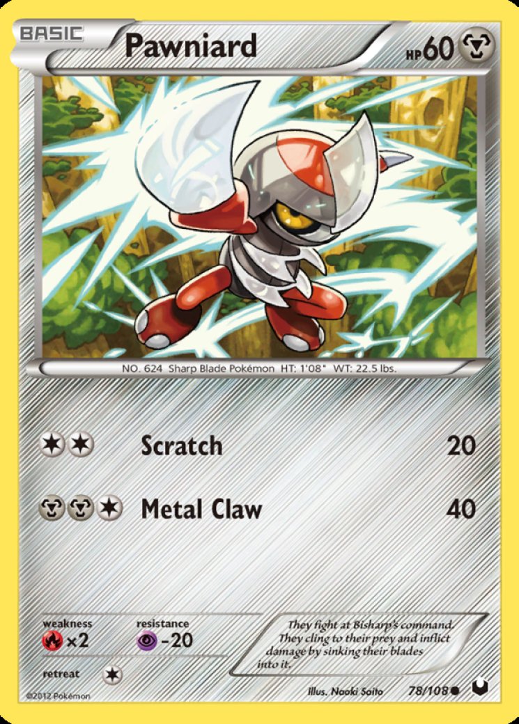 pawniard pokemon card price Pawniard 115/189 Price 2026