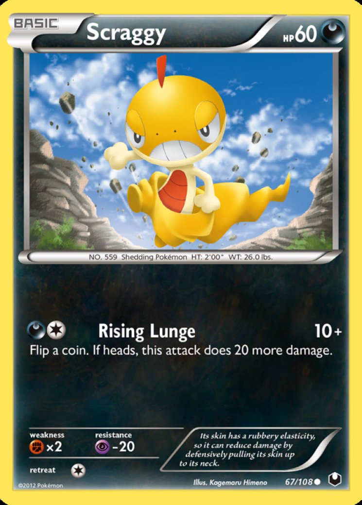 scraggy pokemon card value Scraggy 60