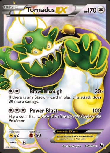 Tornadus EX (108 Full Art)