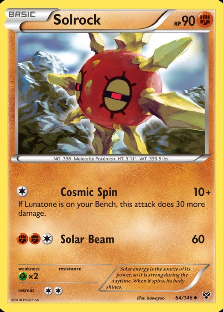 solrock pokemon card price Pokmon Hit Points70 HP Form Solrock - 9/102