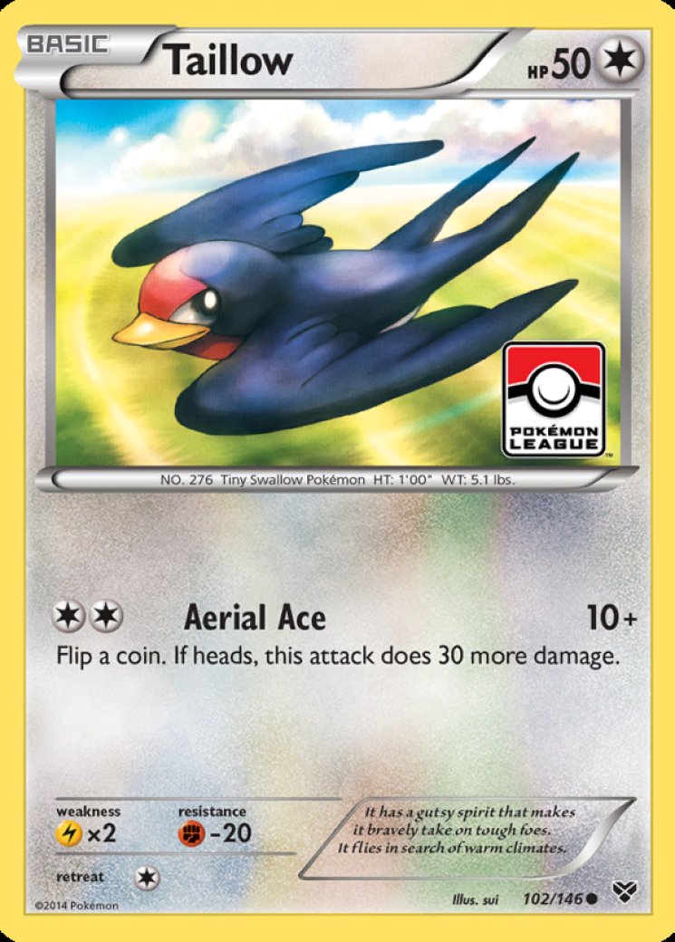 taillow pokemon card value - (102/146) - XY [1] Peck (10) [2] Wing Attack (20) Buy Taillow Common | Vivid