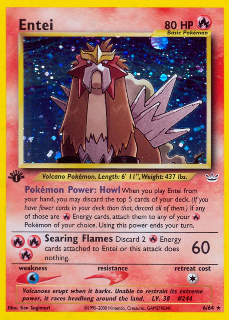 Entei (6) - Neo Revelation - Pokemon Card Prices & Trends