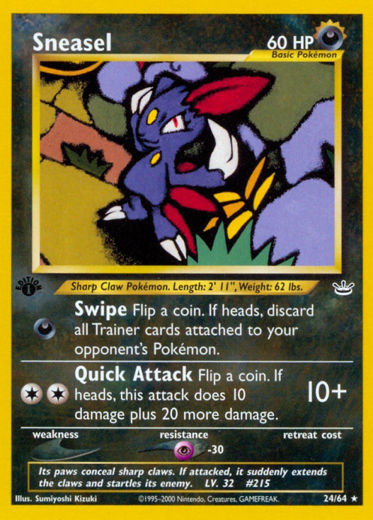 Sneasel - Neo Revelation - Pokemon Card Prices & Trends