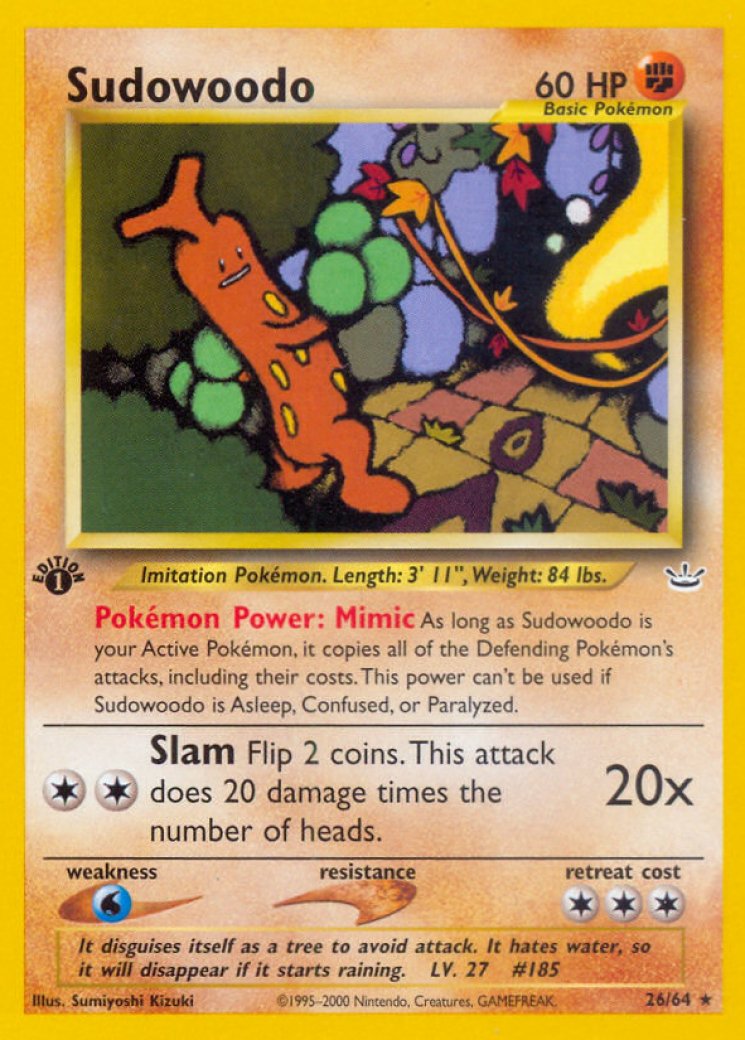 Sudowoodo - Pokemon Card Prices & Trends