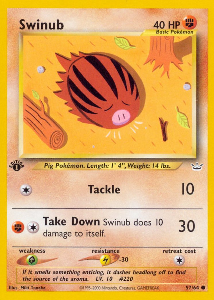 swinub pokemon card value (107/144) [Skyridge] Pokemon TCG JPN Swinub Card Prices & Value