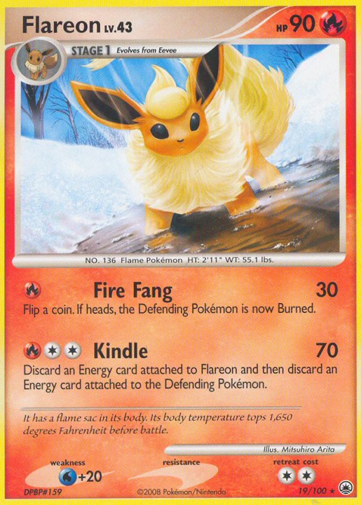 pokemon template cards Flareon (TG01/TG30) [Sword & Shield: Brilliant Stars]