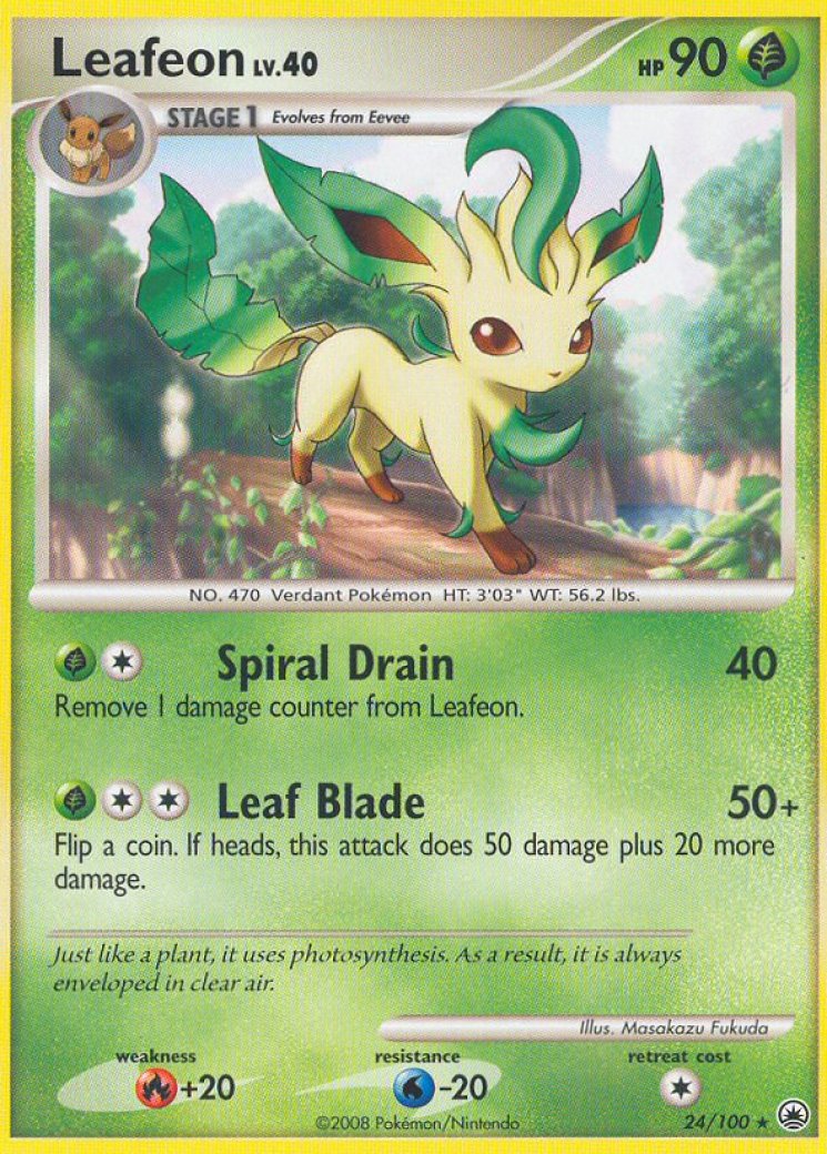 leafeon pokemon card value (24) 24/100 Price 2026 What would be the market
