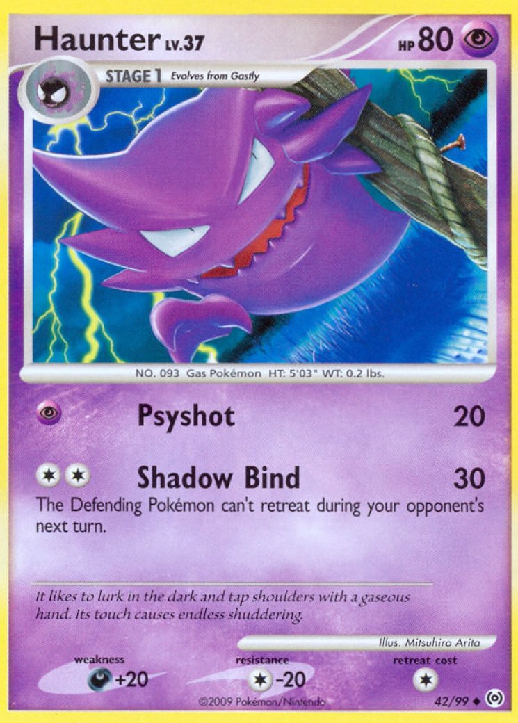 haunter holographic card (42) 42/99 Price 2026 Captured in a crystal Haunter #6 Prices | Pokemon