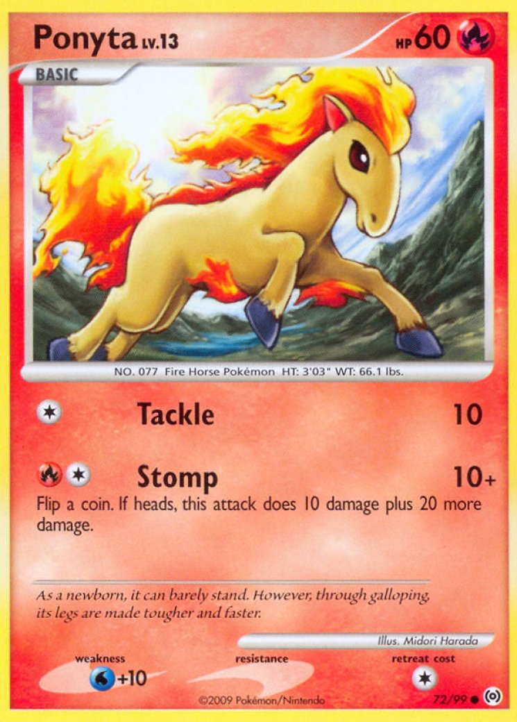 pokemon ponyta card value Galarian (Fantastical Parade #58/234, 1-Diamond) [2] Smash Kick (20) [RR] Flame Tail (30) Ponyta #16 Prices | Pokemon