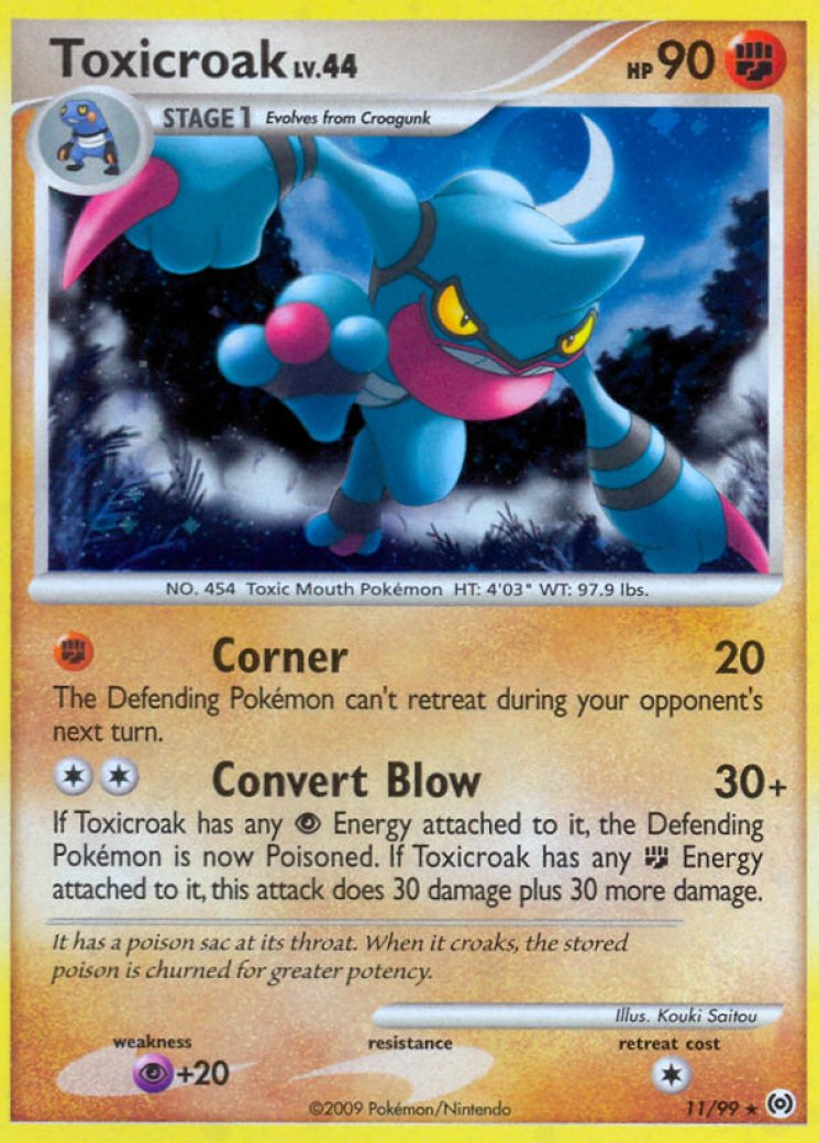toxicroak ex pokemon card Toxicroak EX 055/078 (Chn)