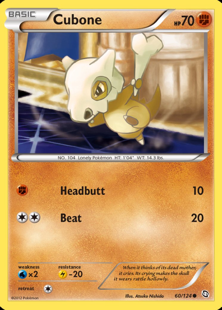 1999 cubone pokemon card value Cubone 1st Edition (50) 1999 Pokemon Jungle