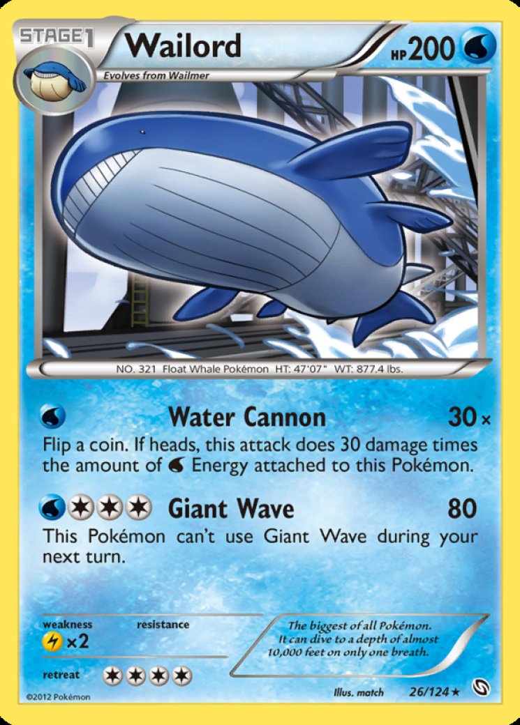 wailord pokemon cards Amazon.com: Wailord - 032/159 - Crown Zenith - Pokemon Evolution Card Set